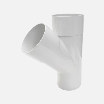 T-stuk 45° lichtgrijs 100mm