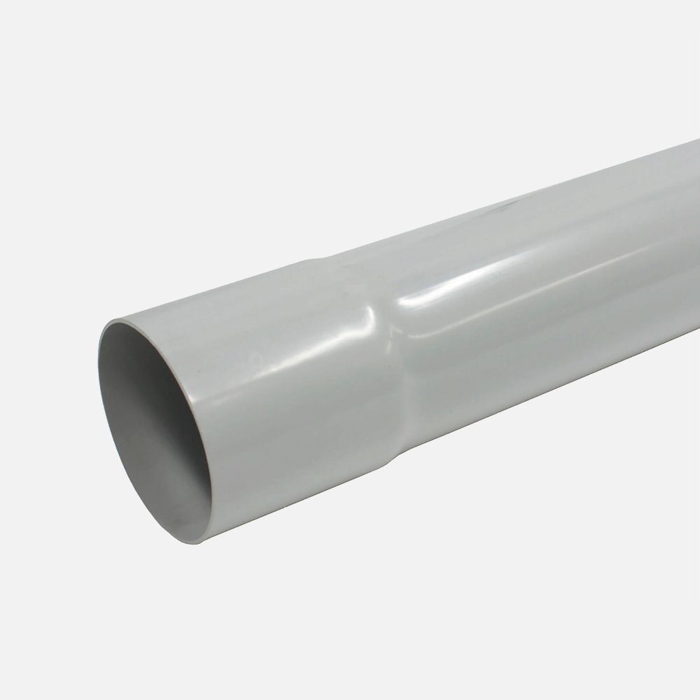 Buis 80mm : 2,80m lichtgrijs