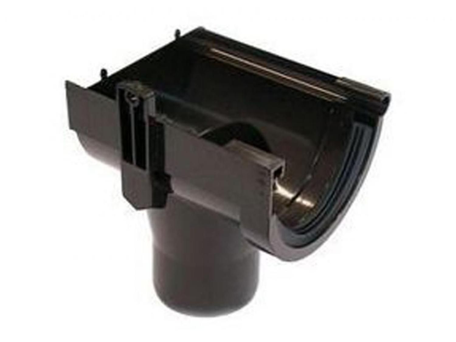 Spruit eindstuk 125mm antraciet