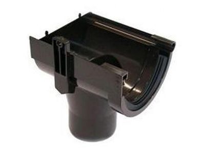 Spruit eindstuk 125mm antraciet