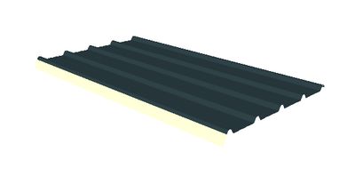 Eco 100 rx : 7,60m x 1m - rechts ontschuiming 10cm -ral 7016