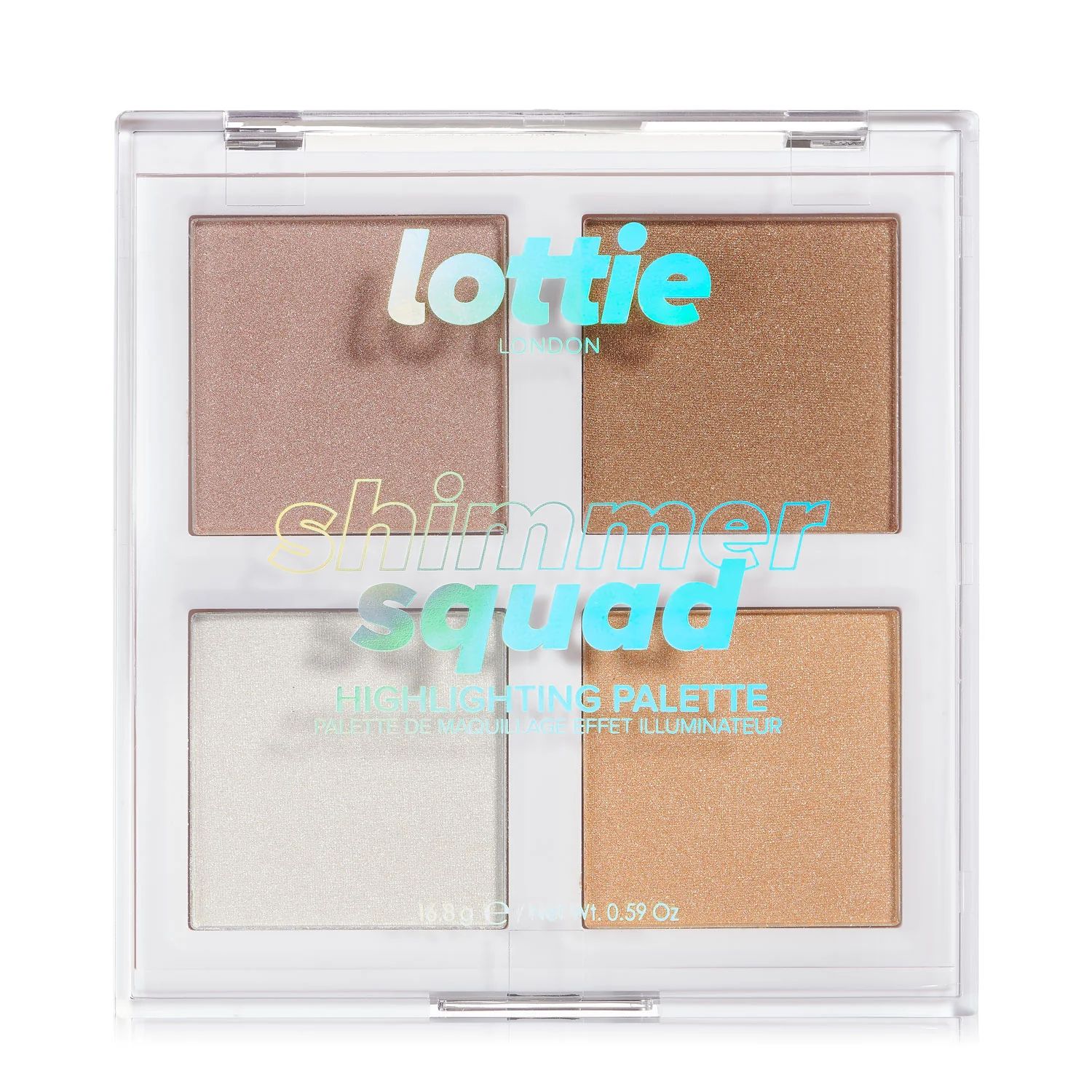 Lottie shimmer squad 100% Vegan Highlighter Palette