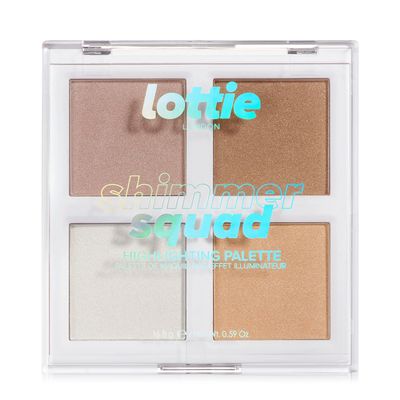 Lottie shimmer squad 100% Vegan Highlighter Palette