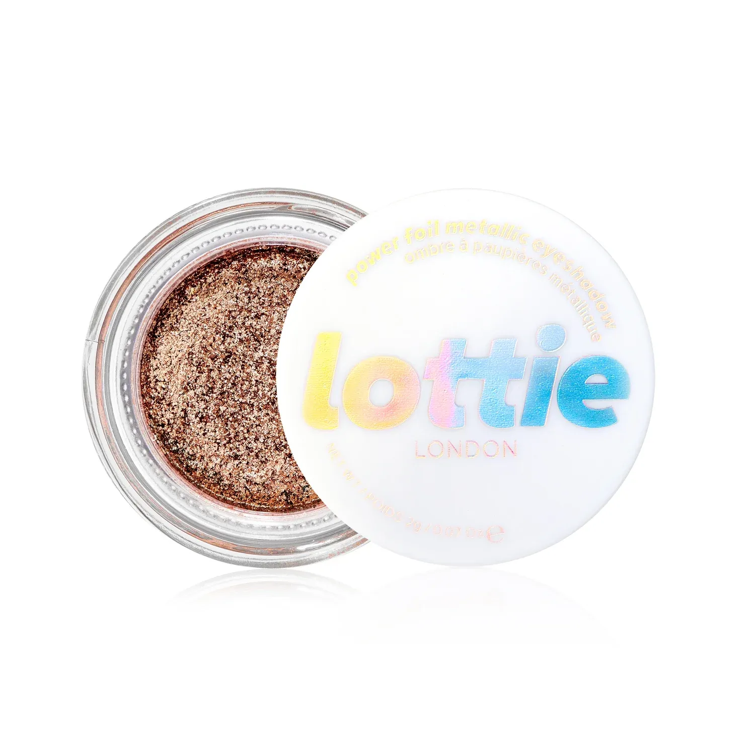 Lotiie Power foil 100% Vegan Metallic Eyeshadow Pot -unphased
