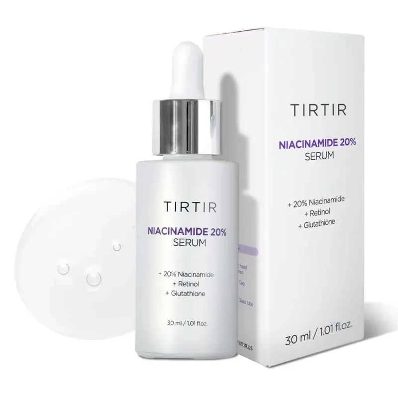 TIRTIR - Niacinamide 20% Serum - Brightening and Firming Face Serum with Niacinamide and Retinol - 30ml