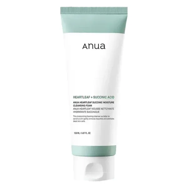 Anua Heartleaf Succunic Moisture Cleansing Foam