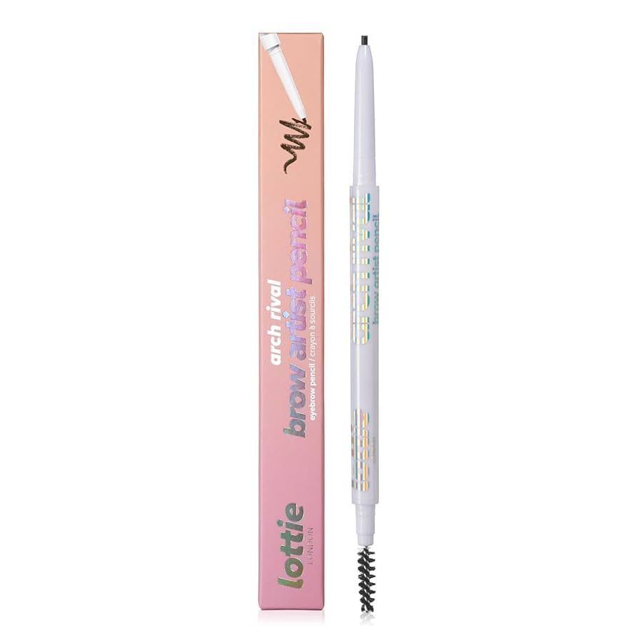 Lottie London Retractable Eyebrow Pencil with Spoolie -dark brown