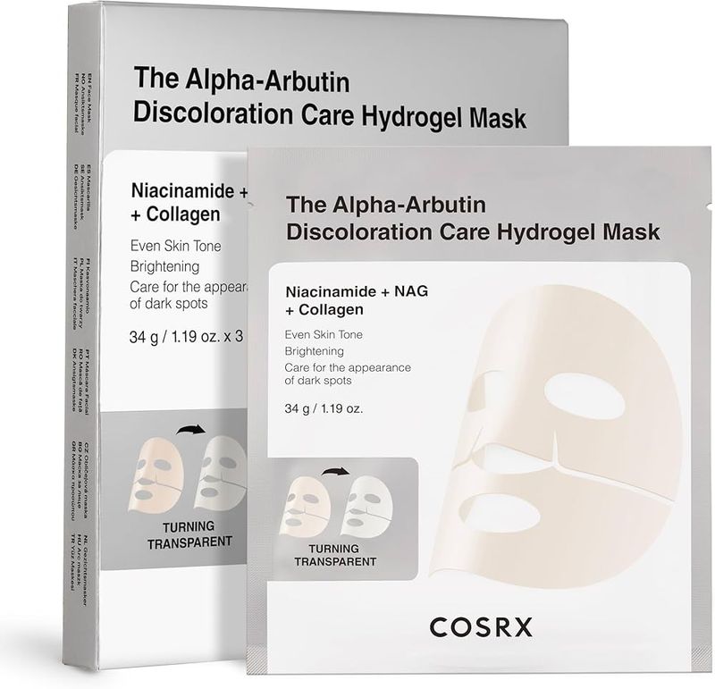 COSRX - Arbutin Discoloration Hydrogel Masks 3PCS
