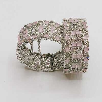 EGYPTIAN ZARKOON PINK STONE BANGLE