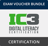 IC3 Digital Literacy  Exam Voucher + Retake + Practice