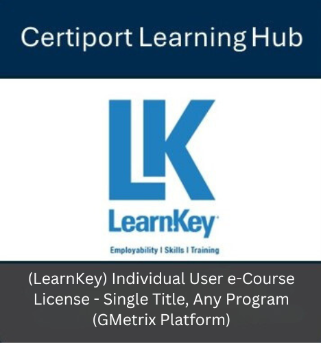 (LearnKey) Individual User eCourse License - Single Title, Any Program (GMetrix Platform)