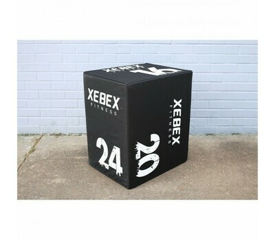 Xebex 3-In-1 Wood/Foam Plyo Boxes, SIZE: Xebex 3-in-1 Plyo Box: Assembled 16x20x24 (PLY16-WC)