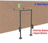 4&#39; TITAN= 3 PULL-UP STATIONS AND 1 SQUAT STATION