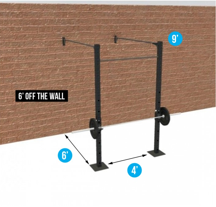 4&#39; WALL-MOUNT BASIC (3 PULL-UP STATIONS &amp; 1 RACKS)