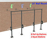 14&#39; TITAN= 8 PULL-UP STATIONS AND 2 SQUAT STATION