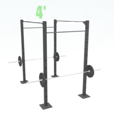4&#39; FREESTANDING BASIC (4 PULL-UP STATIONS &amp; 2 RACKS)