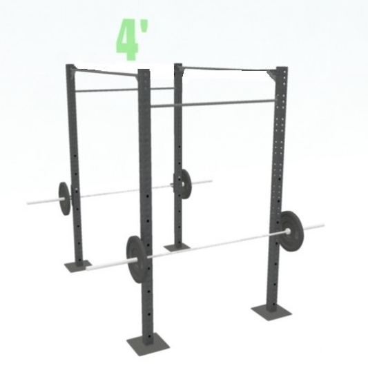4&#39; FREESTANDING BASIC (4 PULL-UP STATIONS &amp; 2 RACKS)