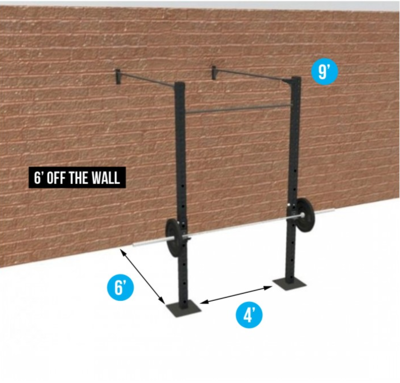 4&#39; WALL-MOUNT BASIC (3 PULL-UP STATIONS &amp; 1 RACKS)