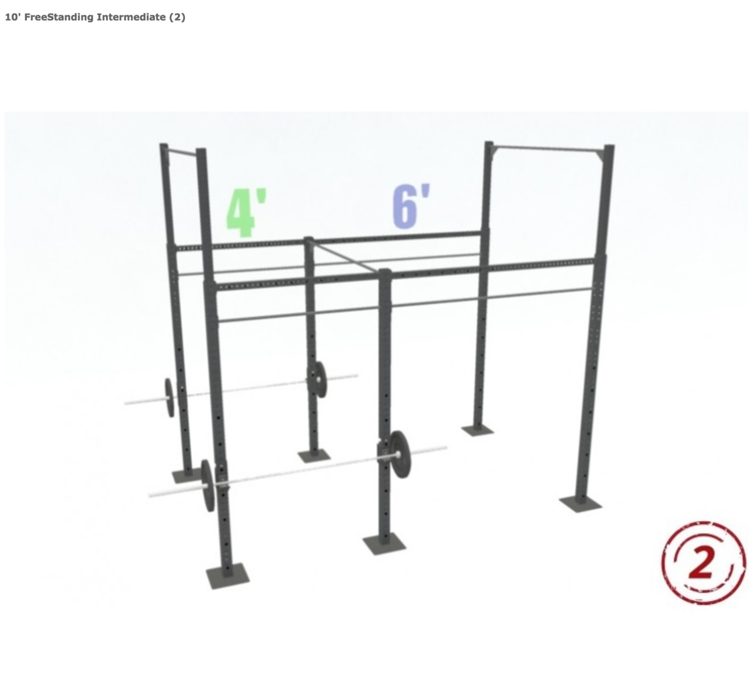 10&#39; FREESTANDING INTERMEDIATE 2