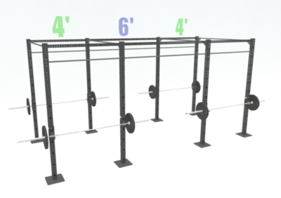 14&#39; FREESTANDING BASIC DUAL-INDEPENDENT BARS