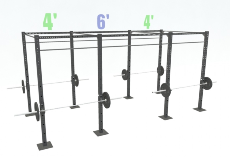 14&#39; FREESTANDING BASIC DUAL-INDEPENDENT BARS