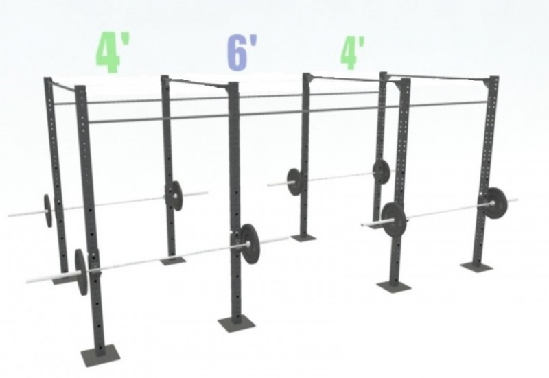 14&#39; FREESTANDING BASIC SINGLE BARS