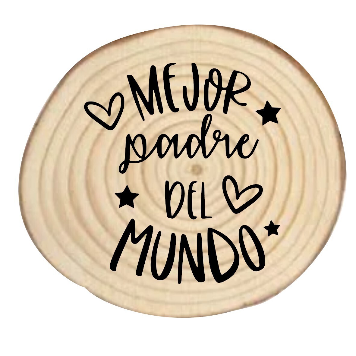 Posavasos de madera grabado