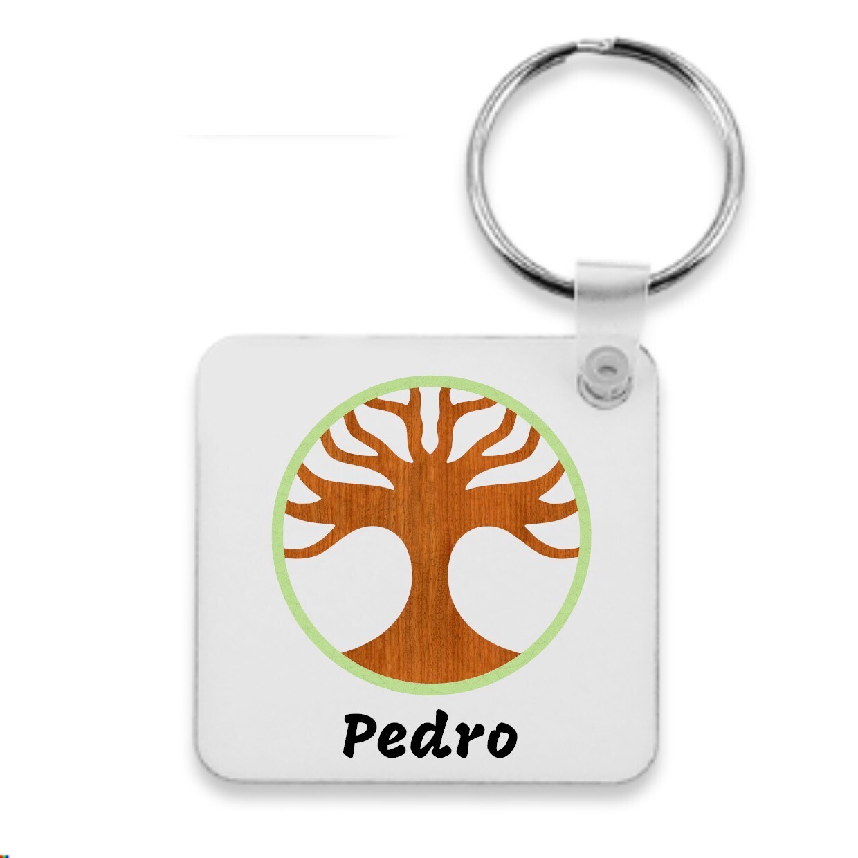Llavero de madera sublimable &quot;Árbol&quot;