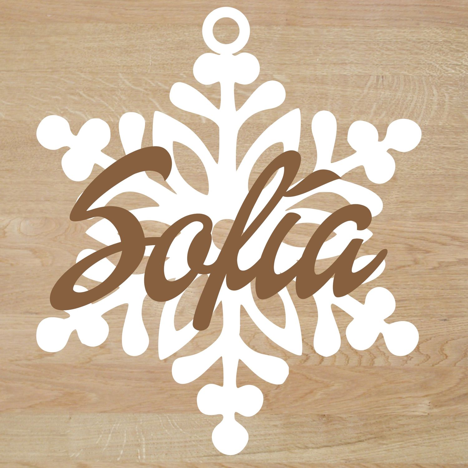 Bola de madera navideña Diseño 11