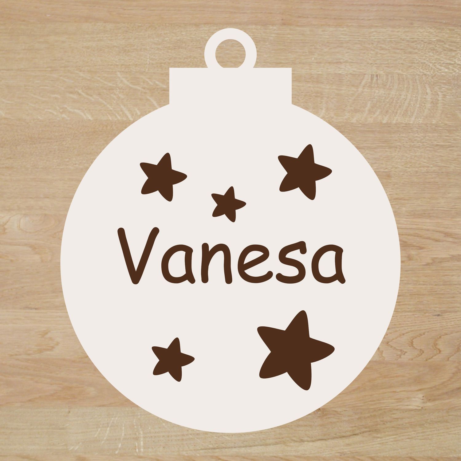 Bola de madera navideña Diseño 18