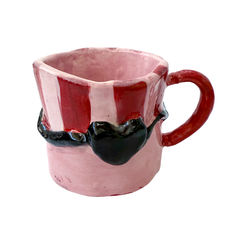 10. The Red Handle Mug By Maria Luna Zambrano