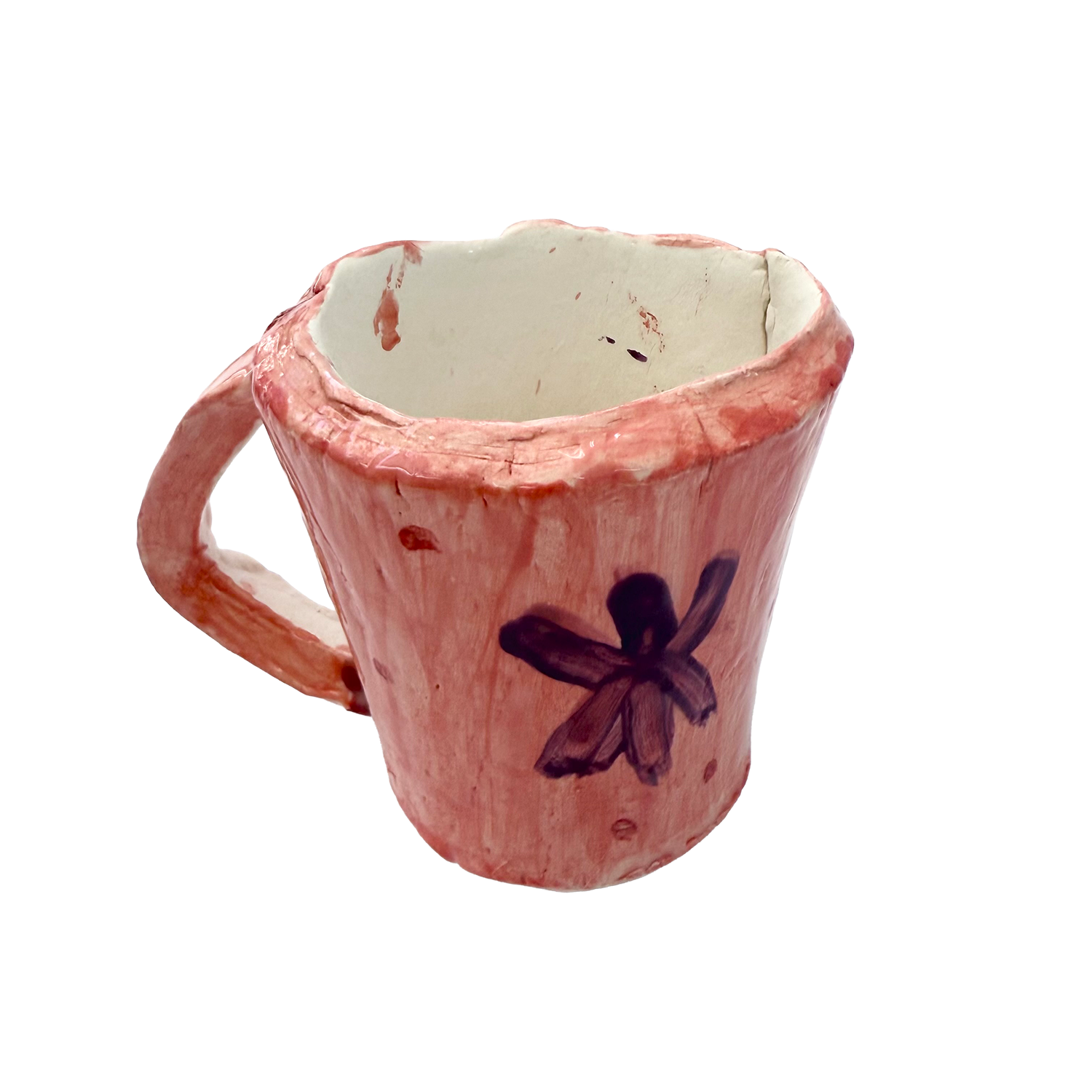 11. Pink &amp; Purple Flower Mug By  Anubha Acharya