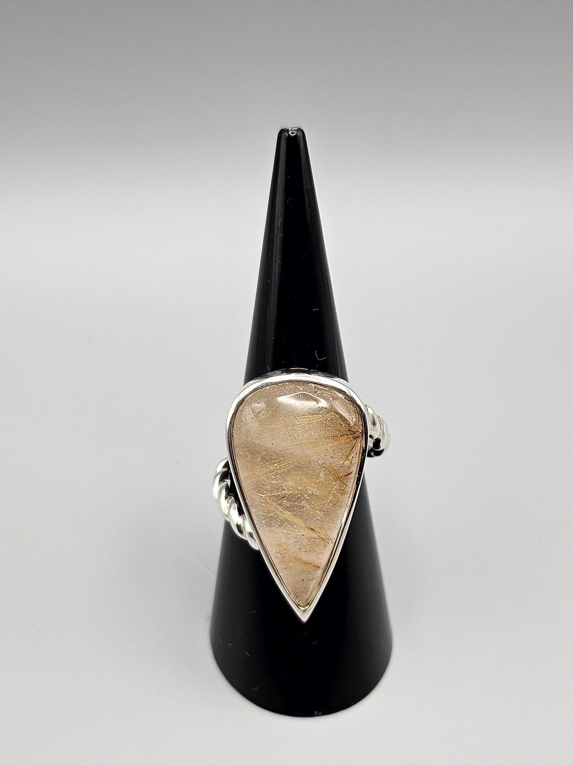 Anello con Quarzo rutilato