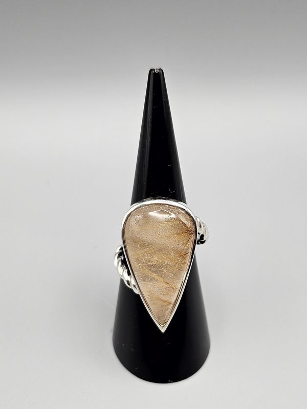 Anello con Quarzo rutilato