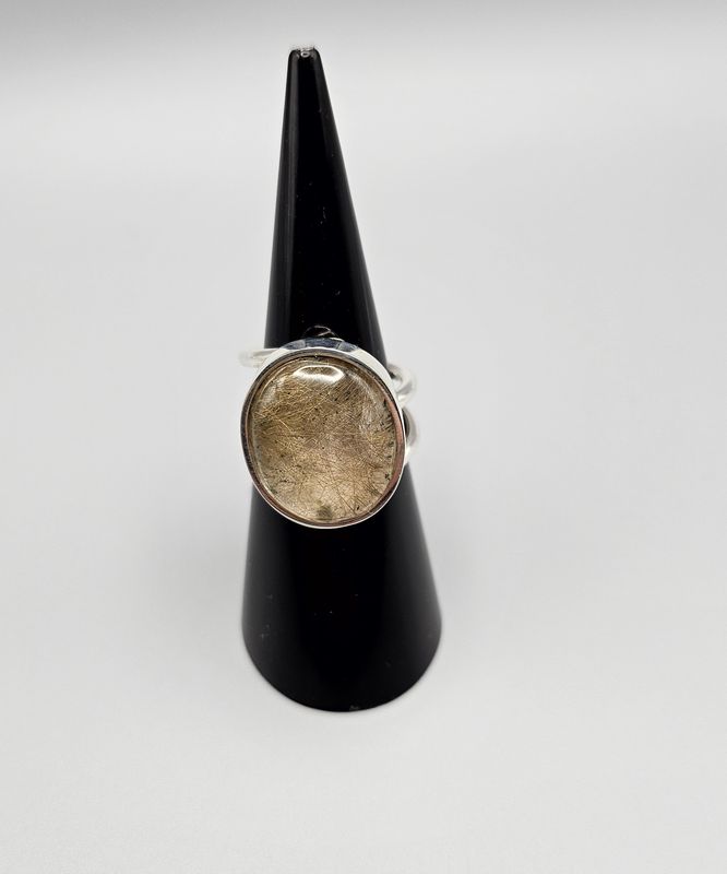 Anello con Quarzo rutilato
