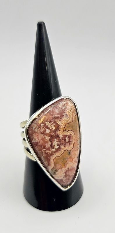 Anello con Rodocrosite