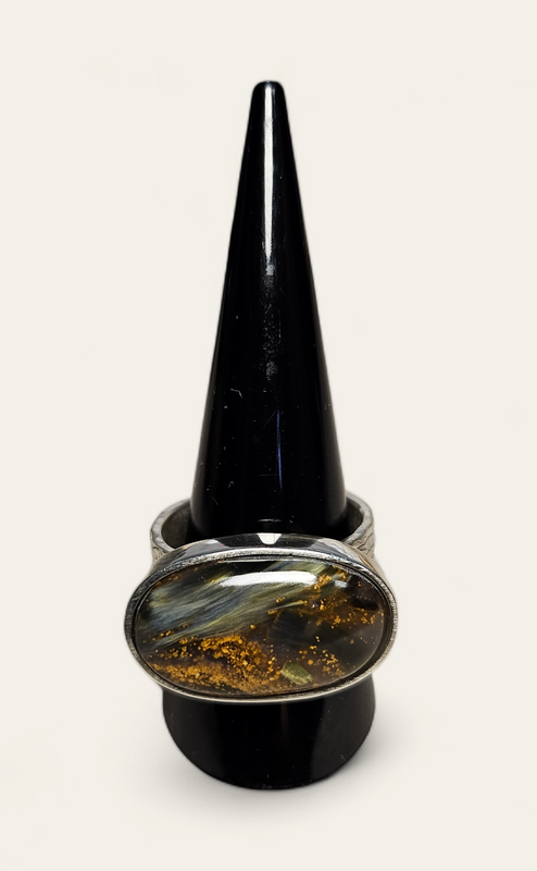Anello con Pietersite