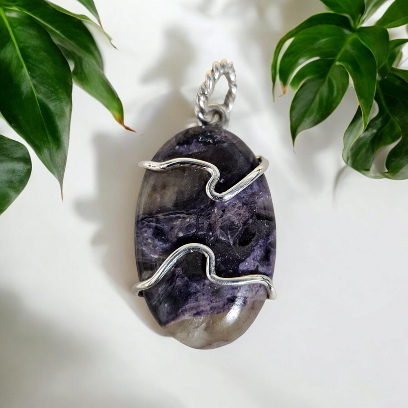 Ciondolo con Fluorite opalizzata
