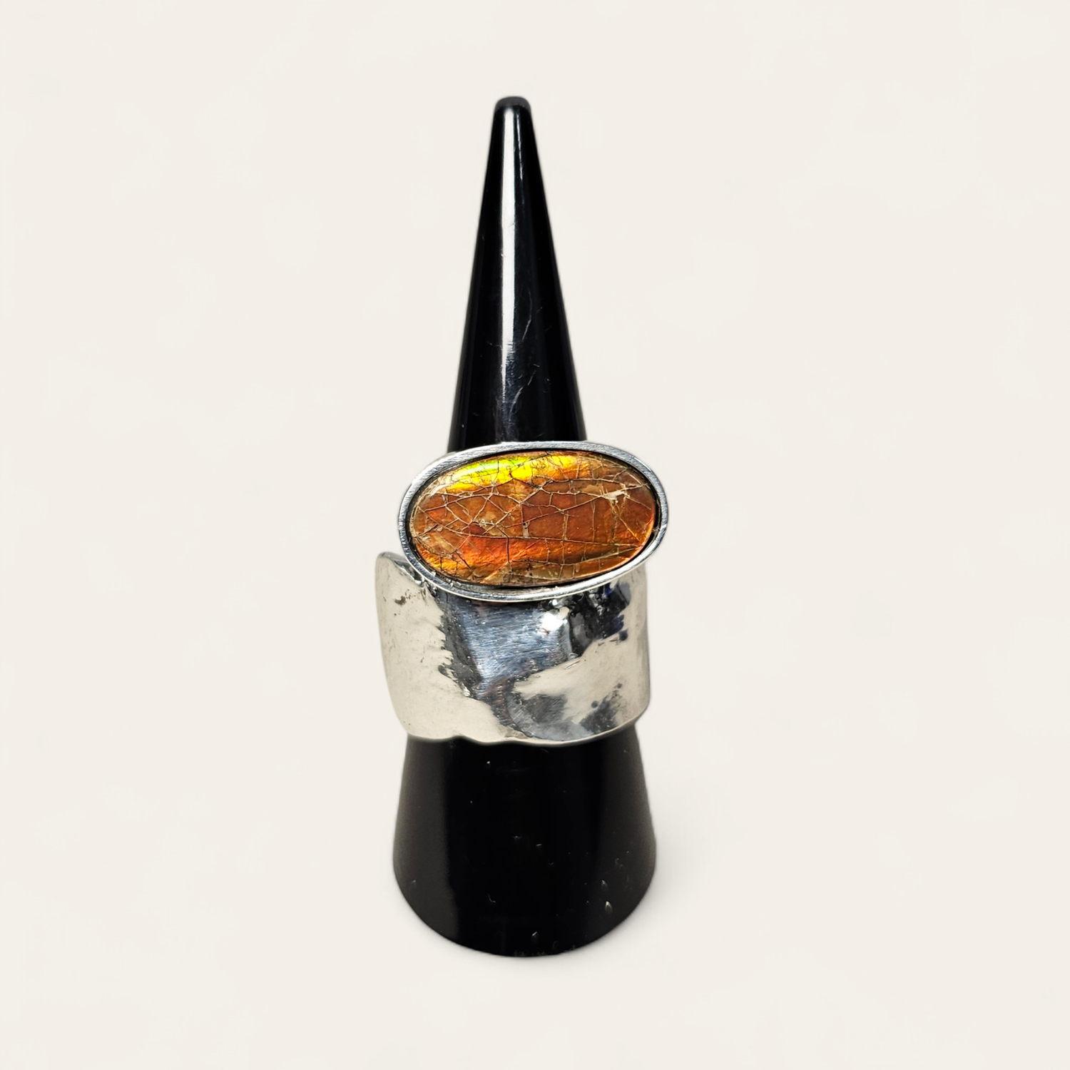 Anello con Ammonite Canadese