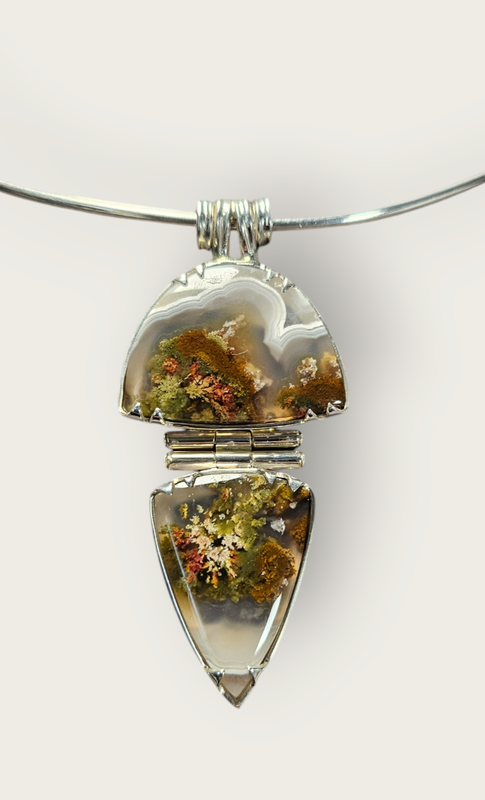 Collier rigido con Agata Muschiata