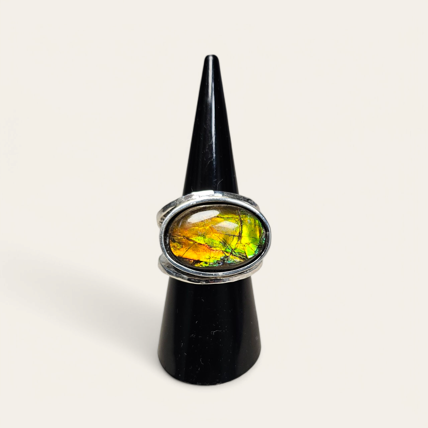 Anello con Ammonite Canadese