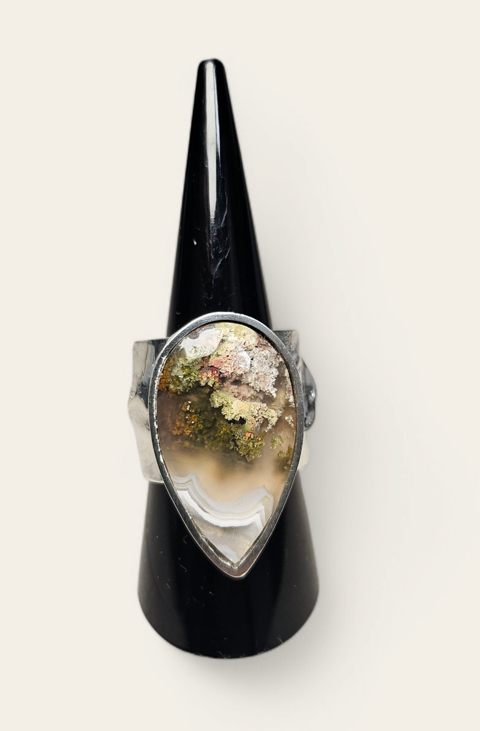 Anello con Agata Muschiata