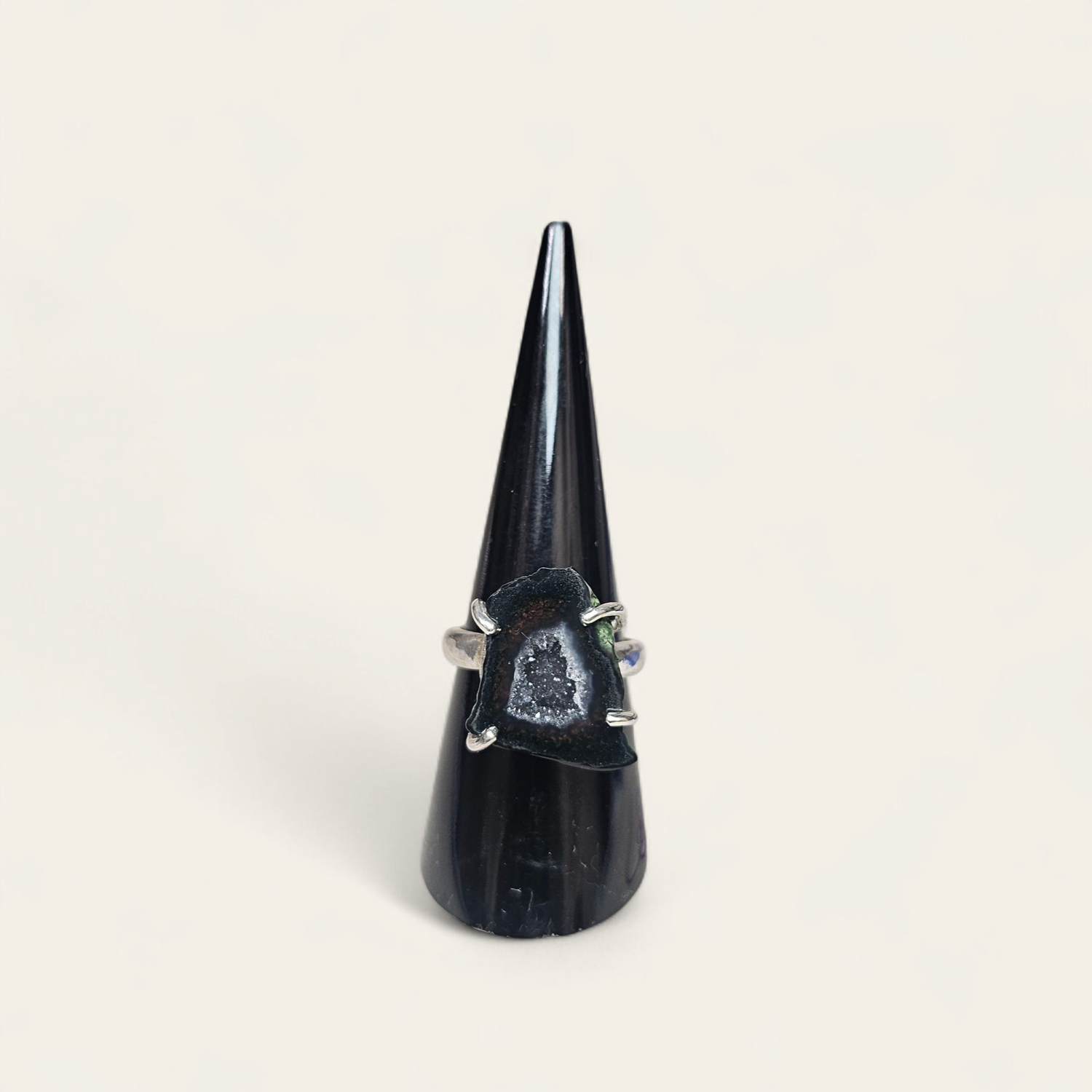 Anello con Geode di Agata Messicana
