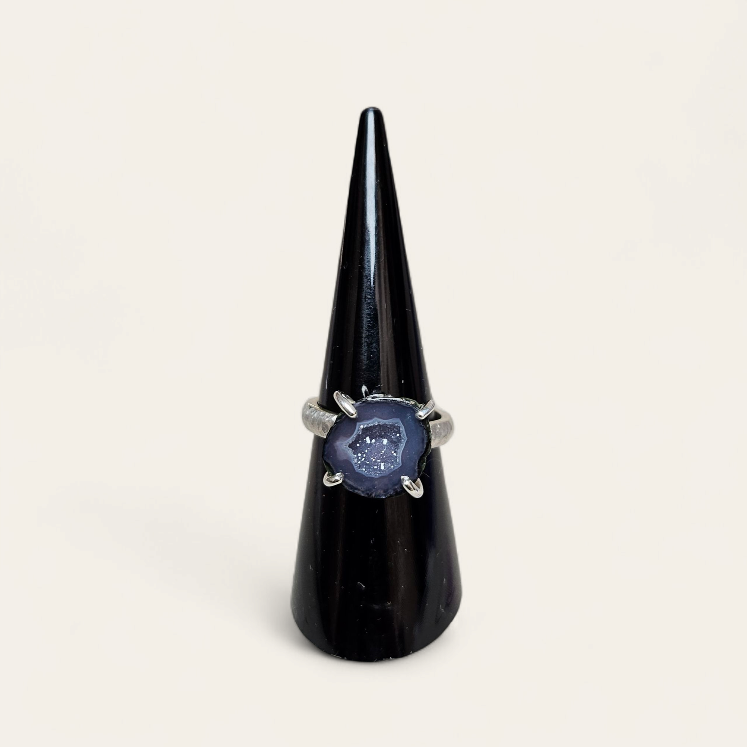 Anello con Geode di Agata Messicana
