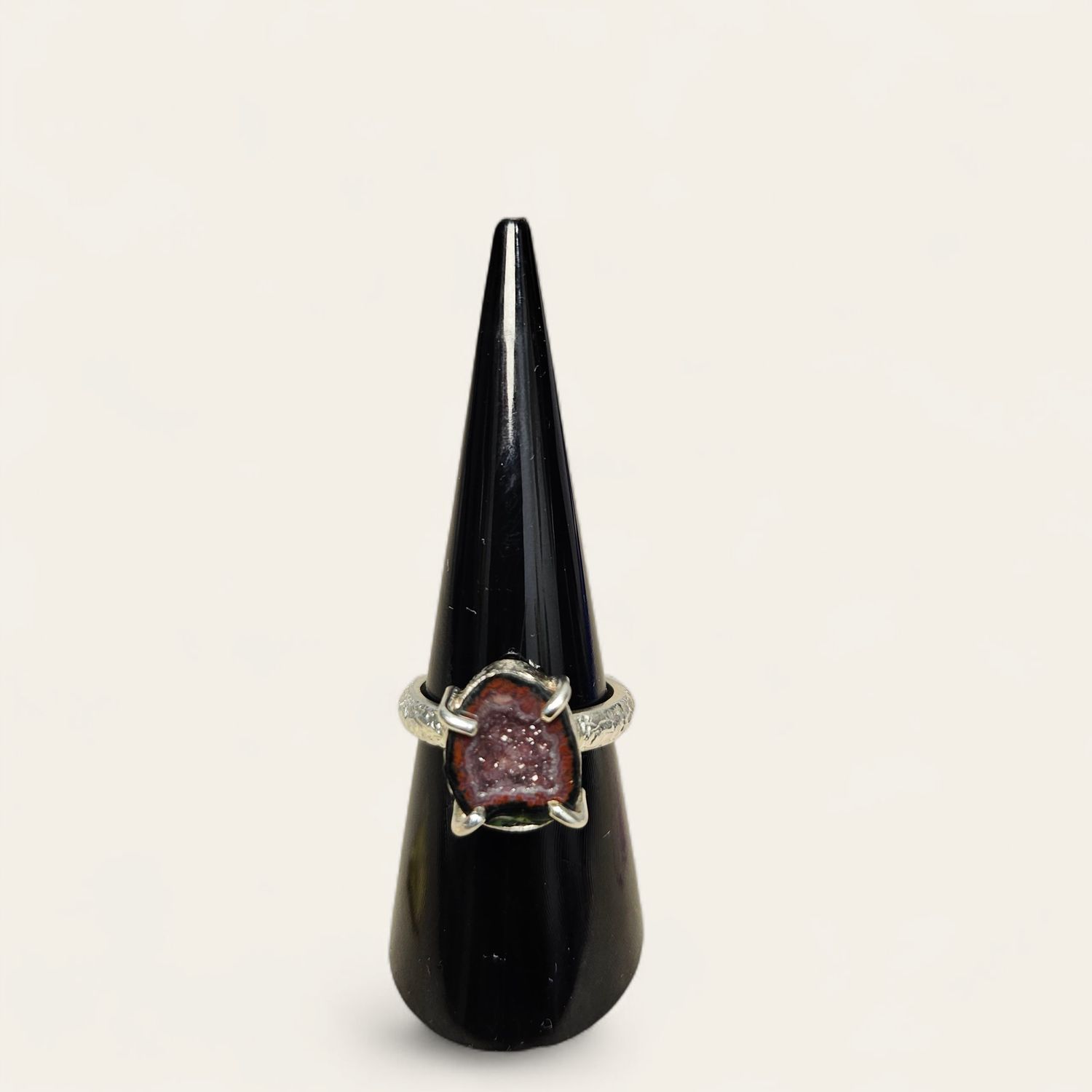 Anello con Geode di Agata Messicana