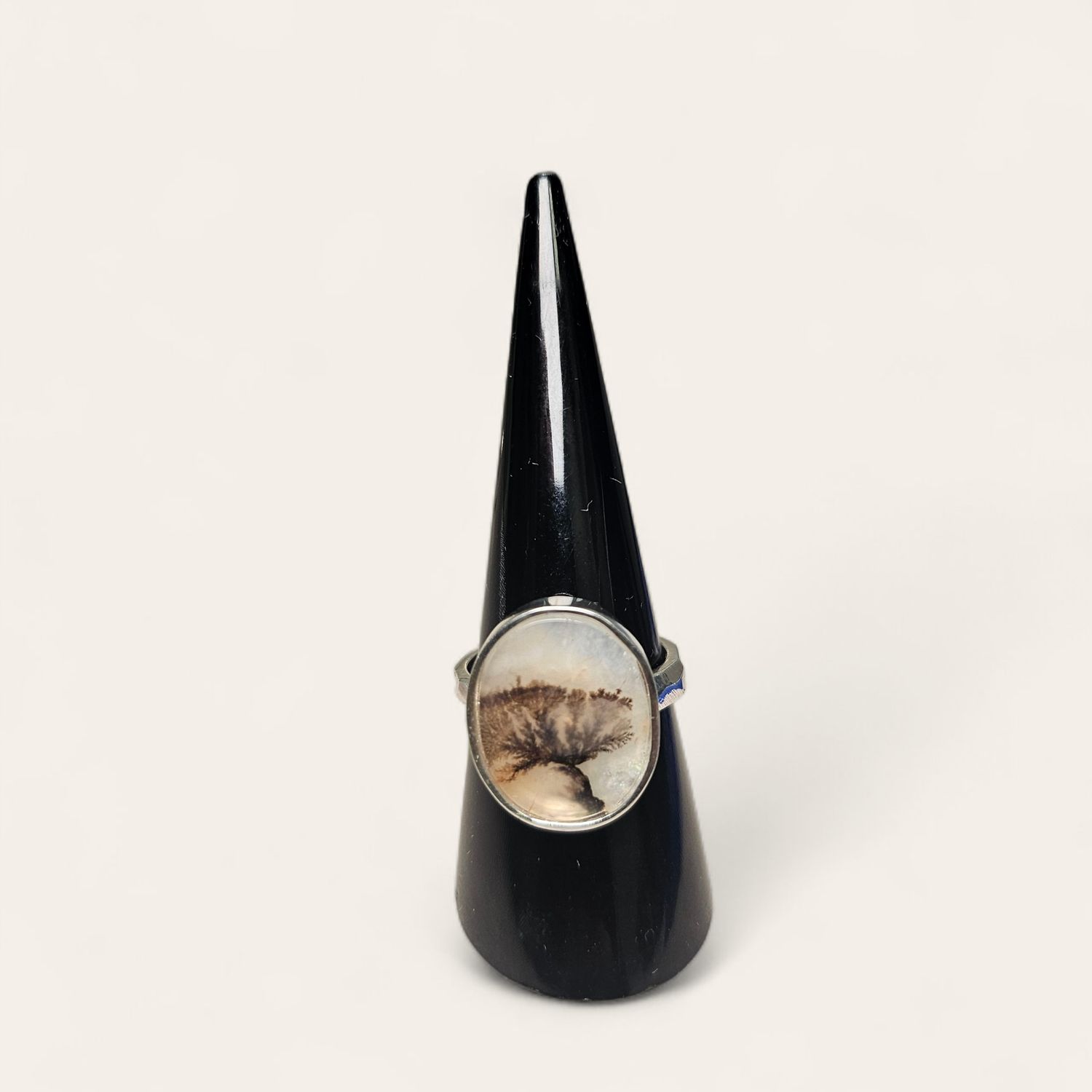 Anello con Agata Dentrica