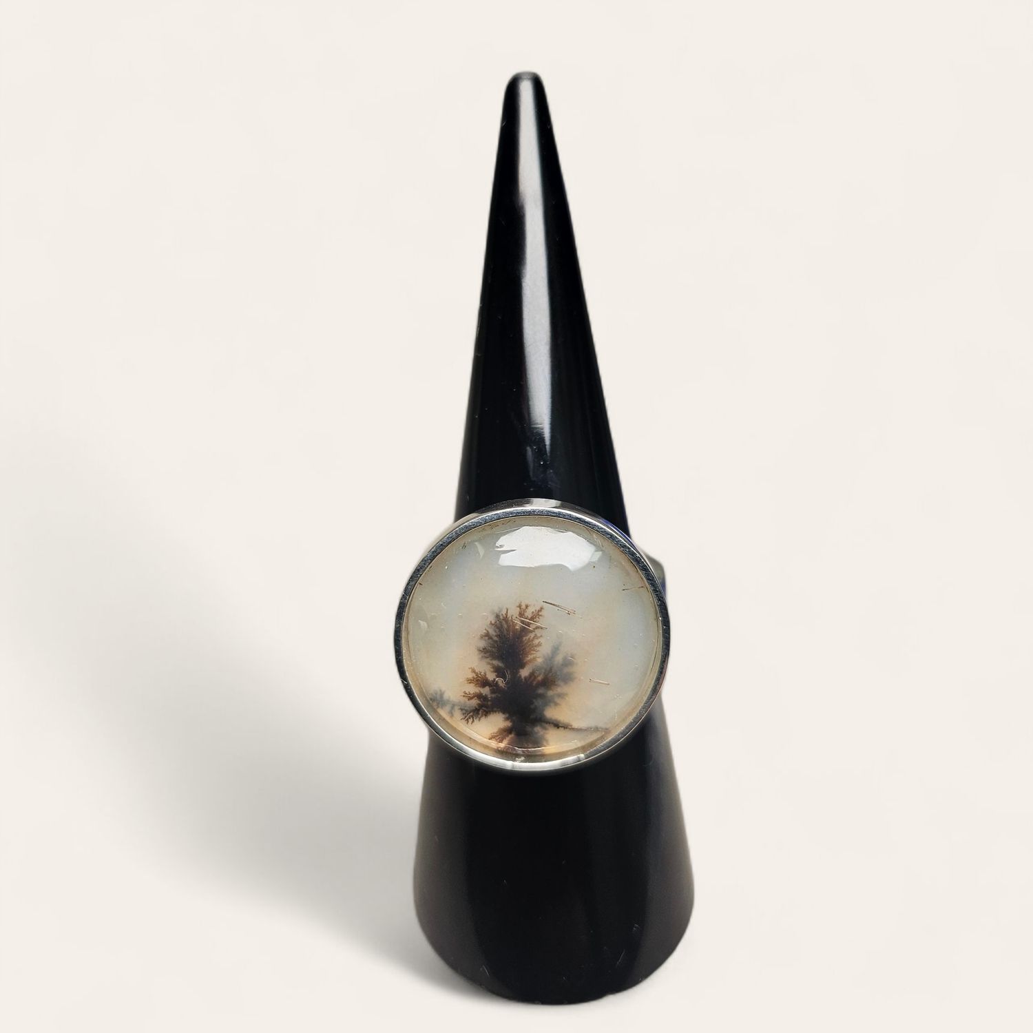 Anello con Agata Dentrica