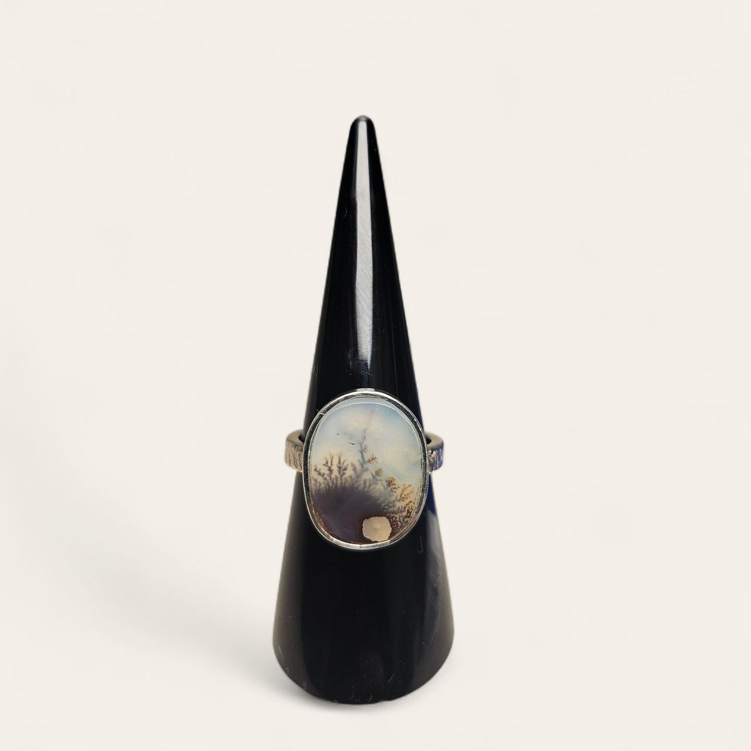Anello con Agata Dentrica