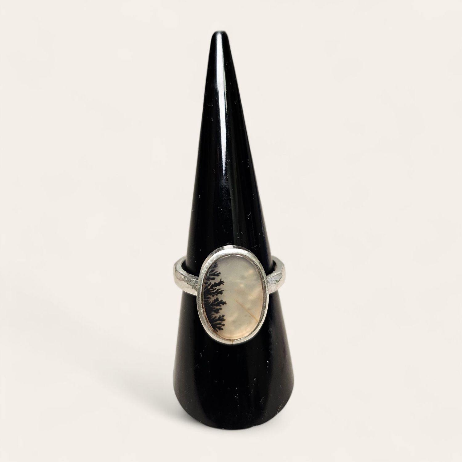 Anello con Agata Dentrica