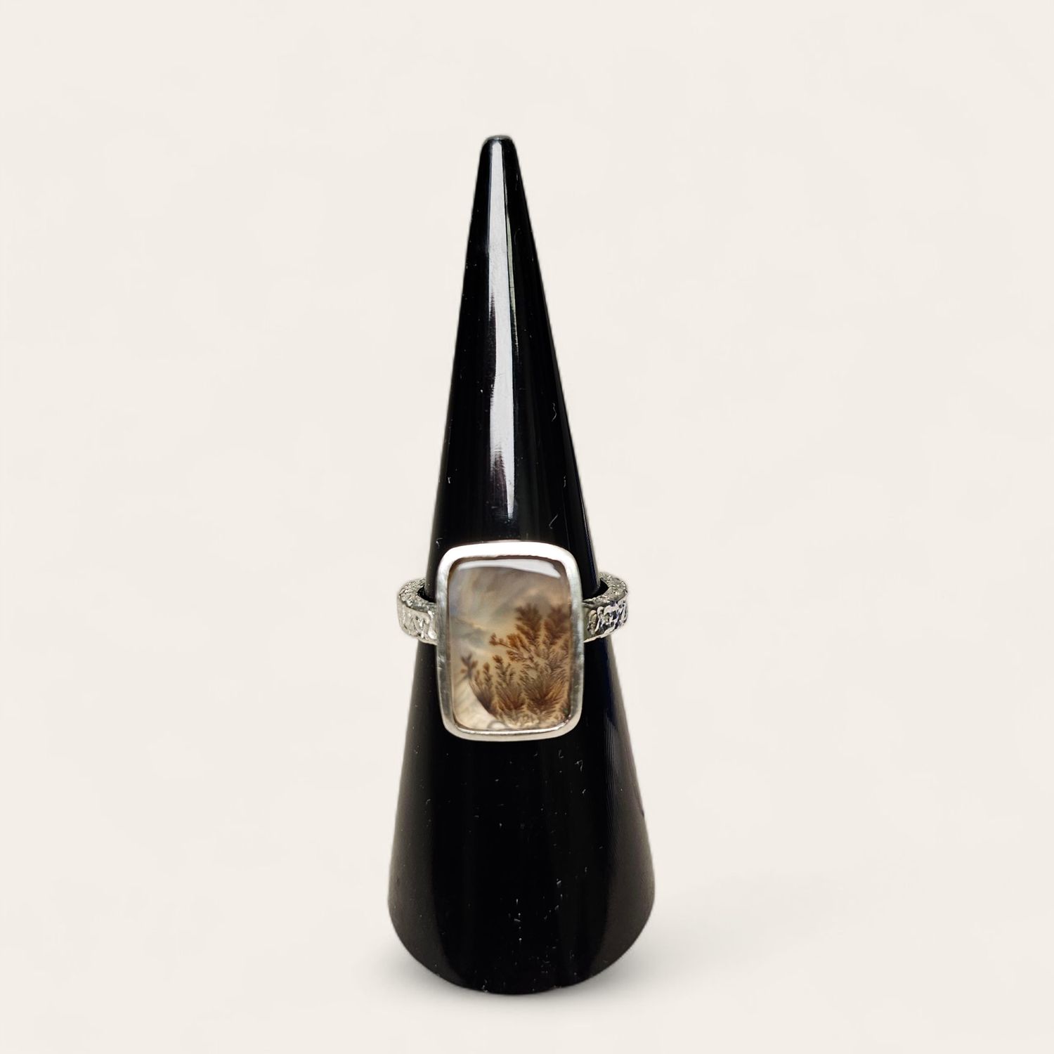 Anello con Agata Dentrica